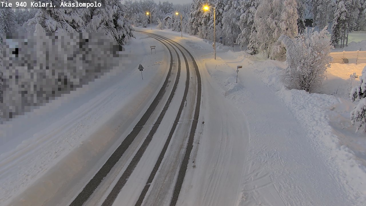 Kelikamerat Kuva Tie 940 Kolari, Äkäslompolo, Kolari, Lappi