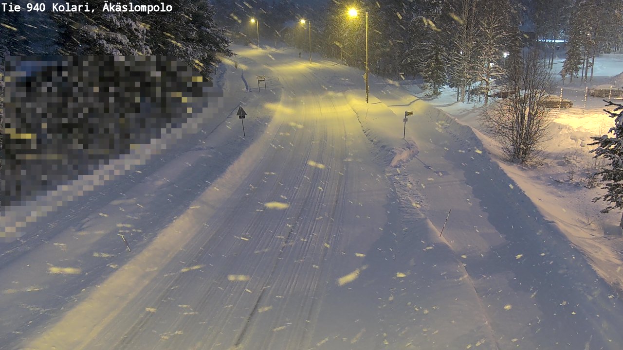Weather Camera Image Road 940 Kolari, Äkäslompolo, Kolari, Lappi