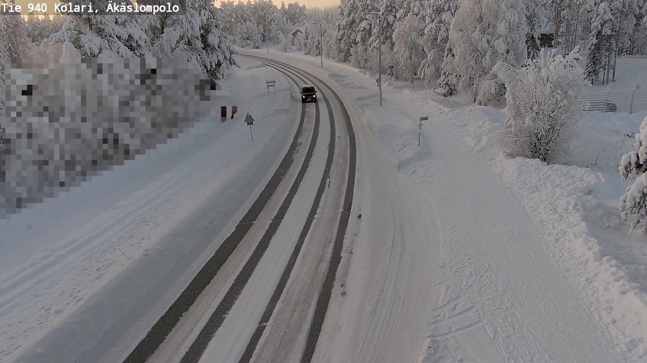 Weather Camera Image Road 940 Kolari, Äkäslompolo, Kolari, Lappi