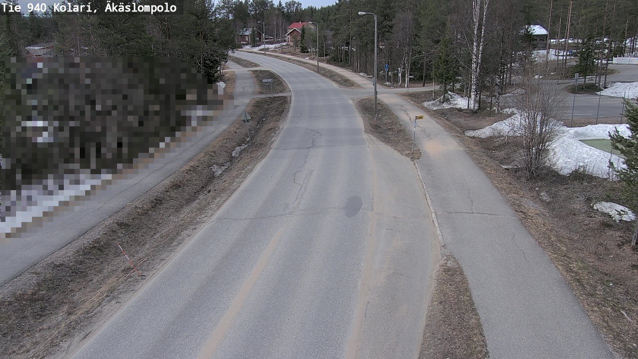 Weather Camera Image Väg 940 Kolari, Äkäslompolo, Kolari, Lappi