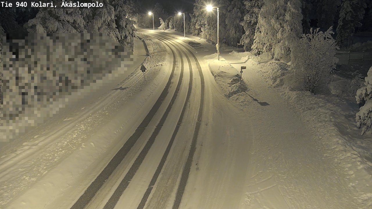 Kelikamerat Kuva Tie 940 Kolari, Äkäslompolo, Kolari, Lappi