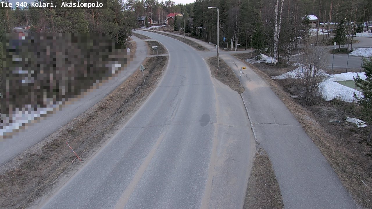 Weather Camera Image Väg 940 Kolari, Äkäslompolo, Kolari, Lappi