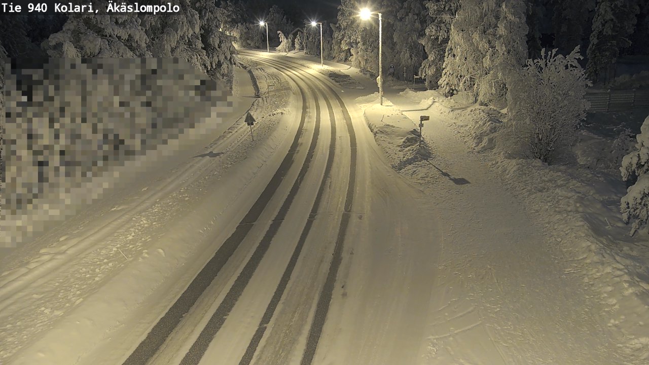 Kelikamerat Kuva Tie 940 Kolari, Äkäslompolo, Kolari, Lappi