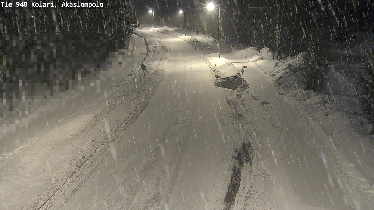 Kelikamerat Kuva Tie 940 Kolari, Äkäslompolo, Kolari, Lappi