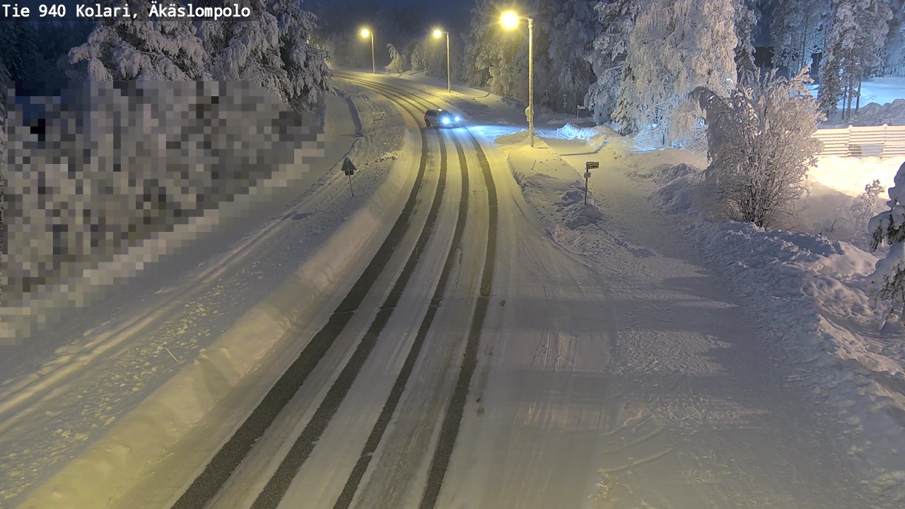 Kelikamerat Kuva Tie 940 Kolari, Äkäslompolo, Kolari, Lappi