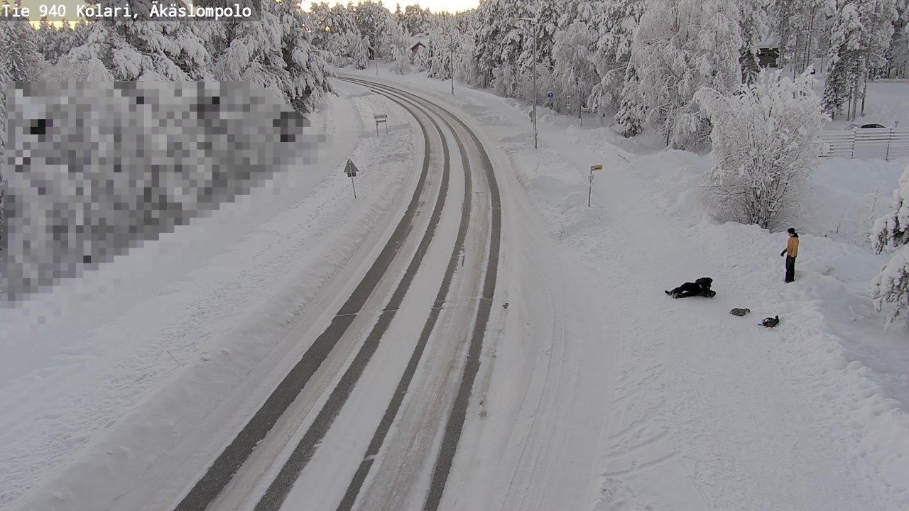 Kelikamerat Kuva Tie 940 Kolari, Äkäslompolo, Kolari, Lappi