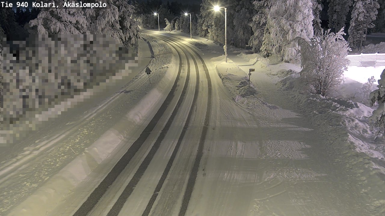 Kelikamerat Kuva Tie 940 Kolari, Äkäslompolo, Kolari, Lappi