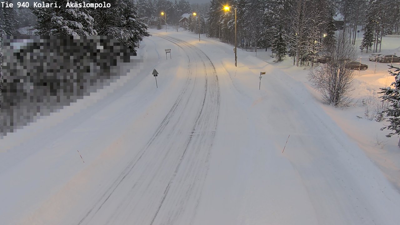 Kelikamerat Kuva Tie 940 Kolari, Äkäslompolo, Kolari, Lappi