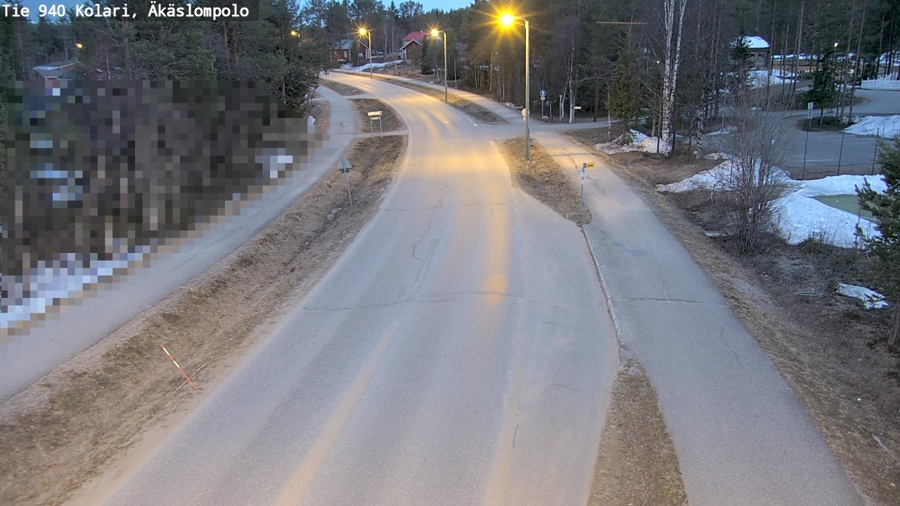 Weather Camera Image Väg 940 Kolari, Äkäslompolo, Kolari, Lappi