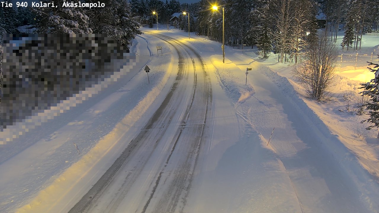Kelikamerat Kuva Tie 940 Kolari, Äkäslompolo, Kolari, Lappi