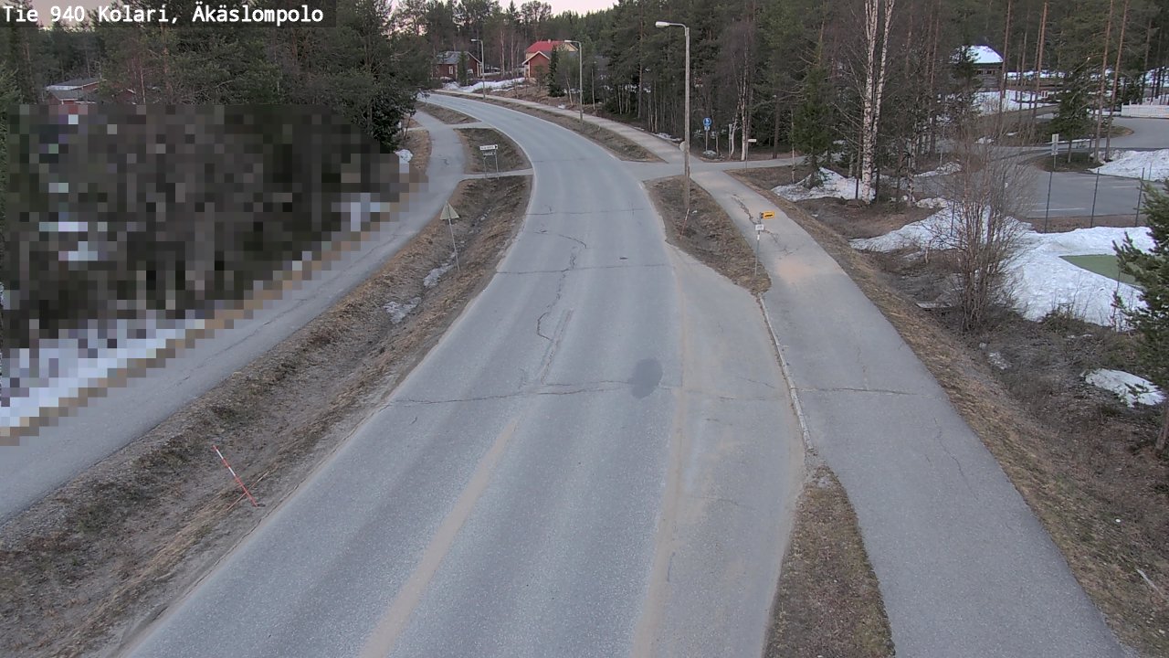 Weather Camera Image Väg 940 Kolari, Äkäslompolo, Kolari, Lappi