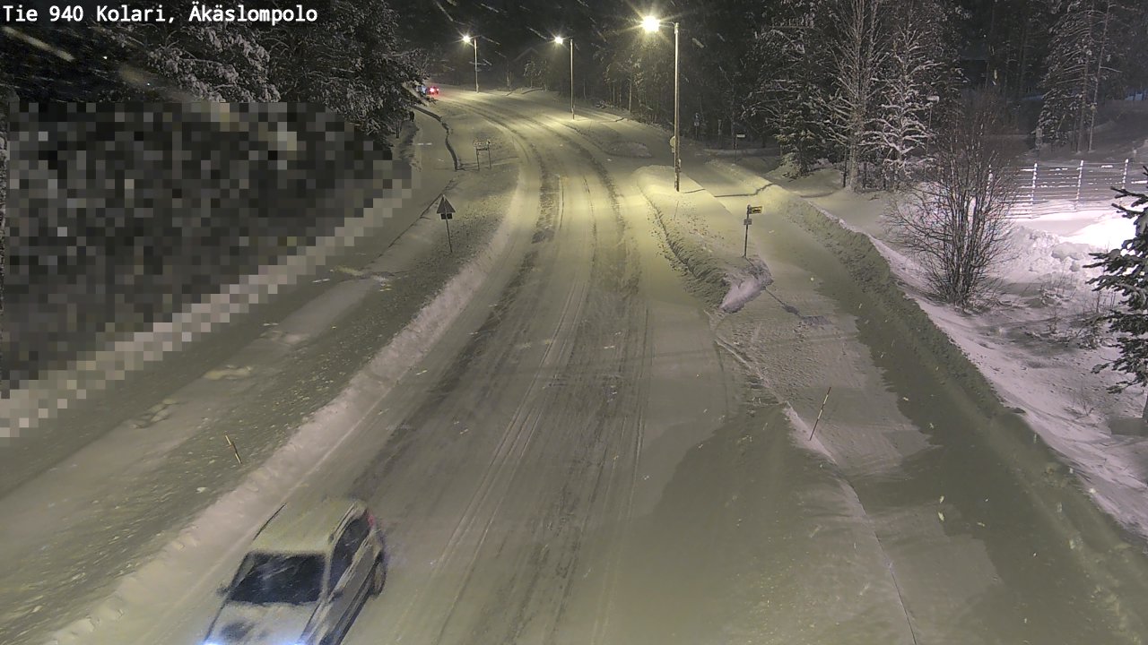 Kelikamerat Kuva Tie 940 Kolari, Äkäslompolo, Kolari, Lappi