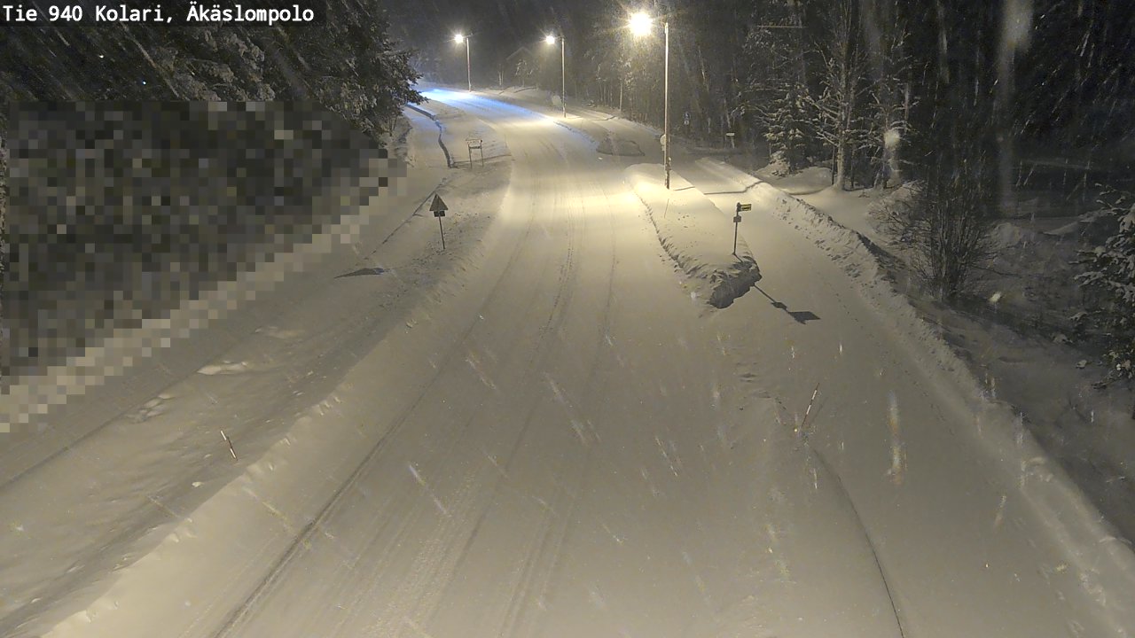 Kelikamerat Kuva Tie 940 Kolari, Äkäslompolo, Kolari, Lappi