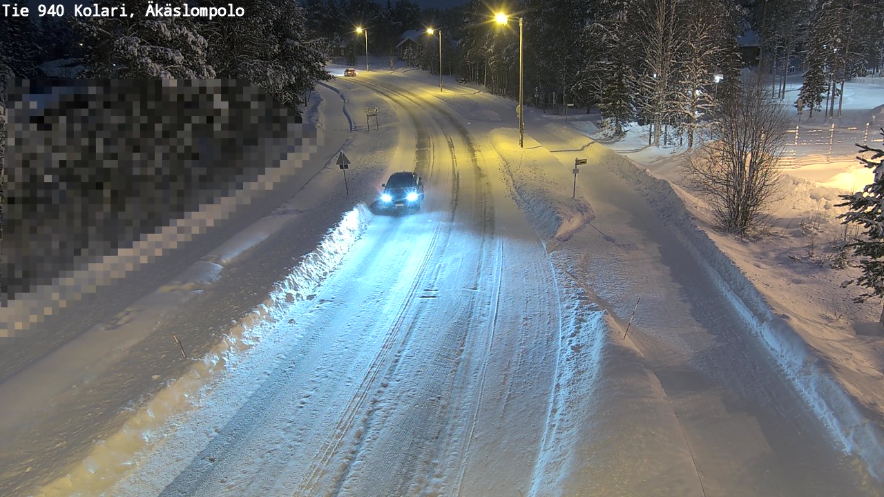 Kelikamerat Kuva Tie 940 Kolari, Äkäslompolo, Kolari, Lappi