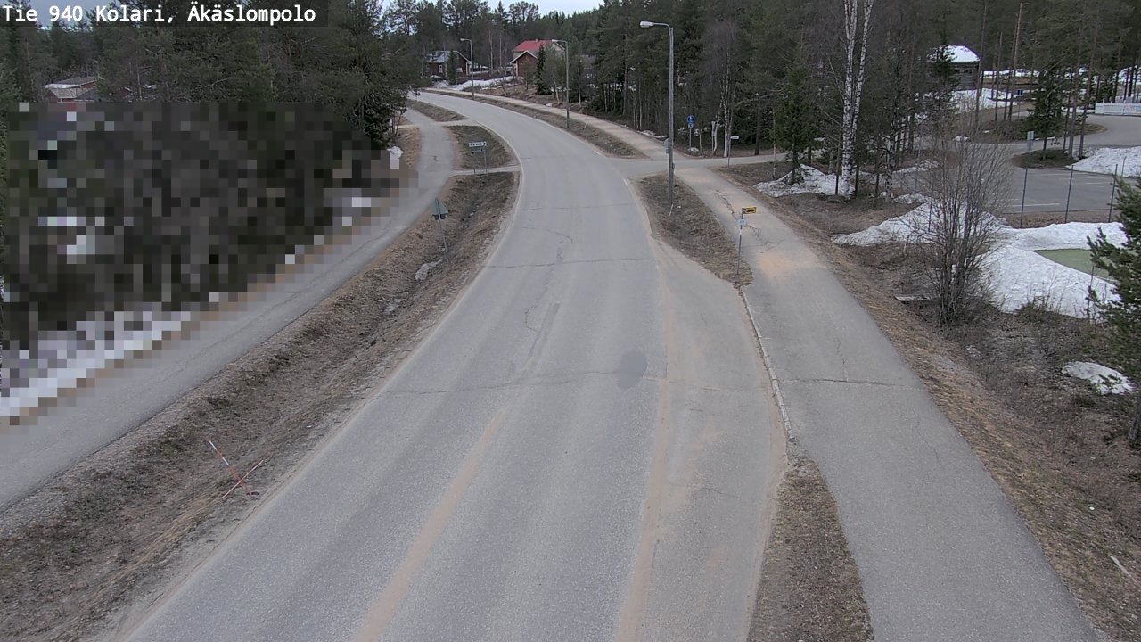 Weather Camera Image Väg 940 Kolari, Äkäslompolo, Kolari, Lappi