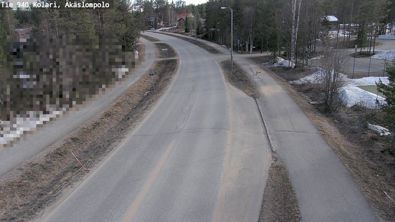 Weather Camera Image Väg 940 Kolari, Äkäslompolo, Kolari, Lappi