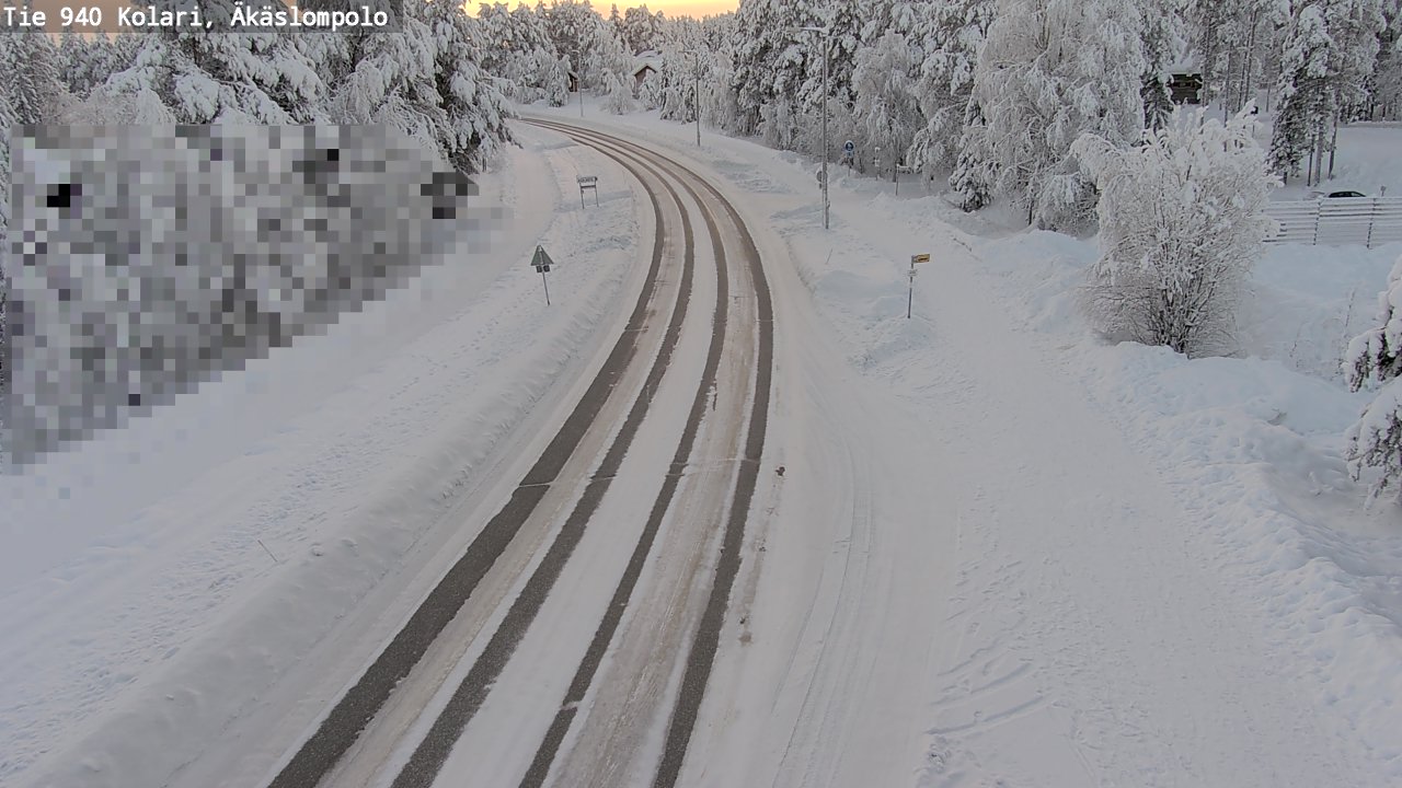 Kelikamerat Kuva Tie 940 Kolari, Äkäslompolo, Kolari, Lappi
