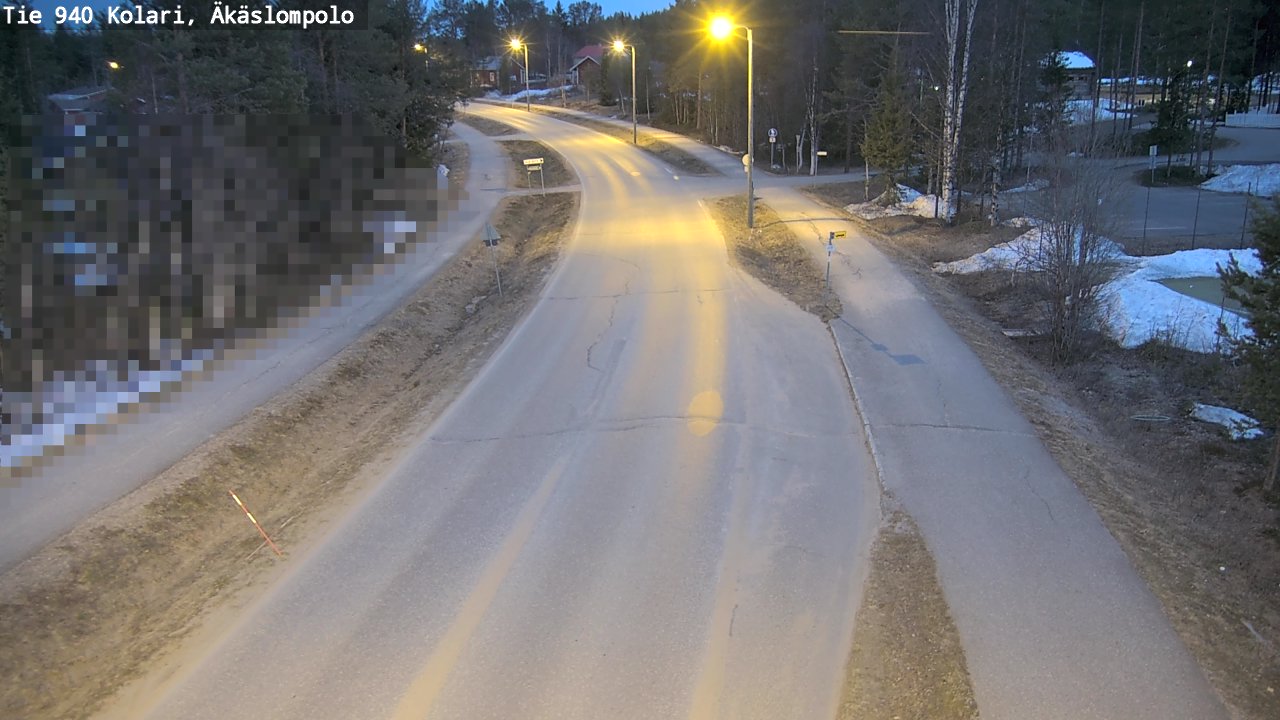 Weather Camera Image Väg 940 Kolari, Äkäslompolo, Kolari, Lappi