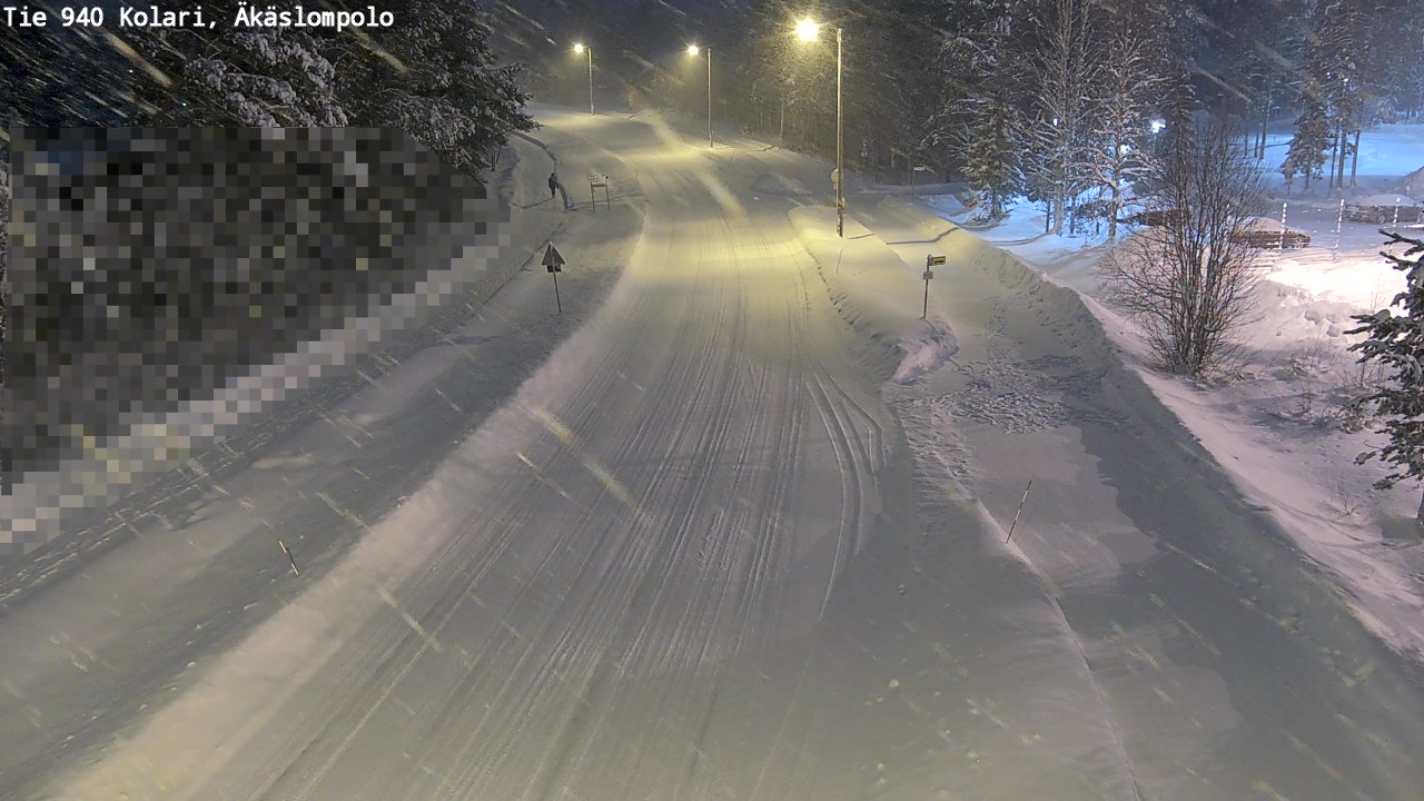 Weather Camera Image Road 940 Kolari, Äkäslompolo, Kolari, Lappi