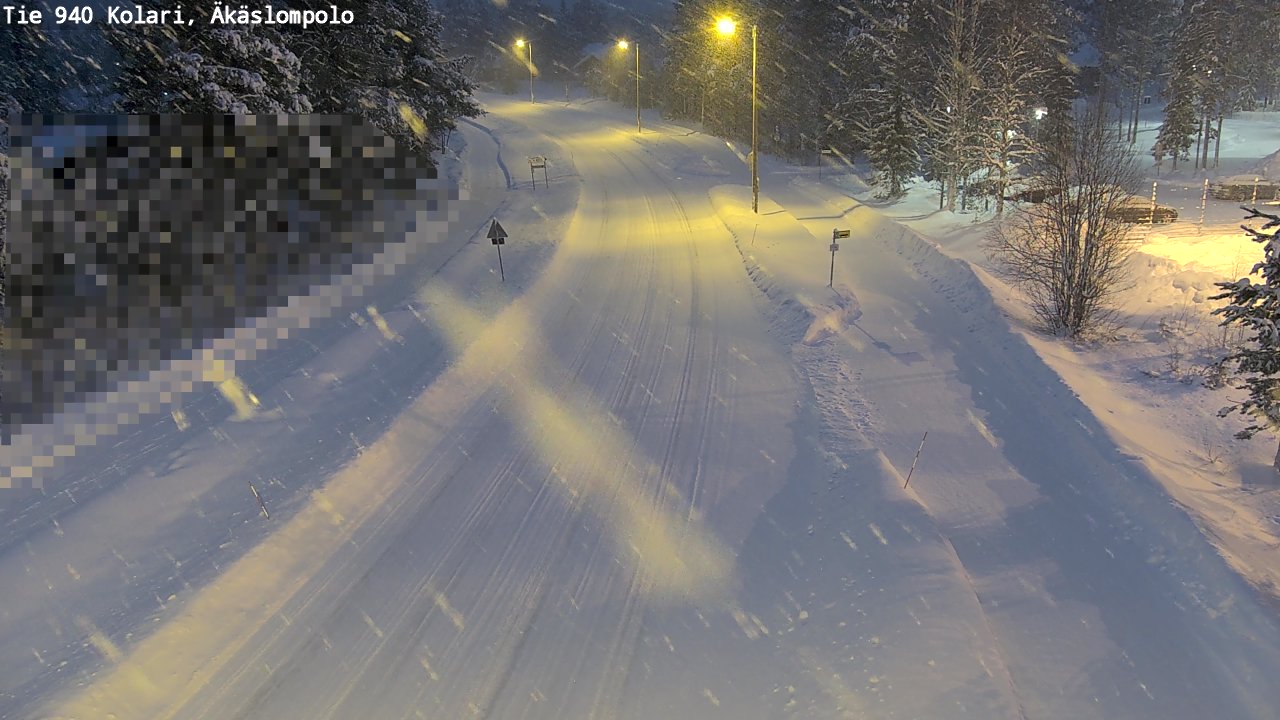Weather Camera Image Road 940 Kolari, Äkäslompolo, Kolari, Lappi