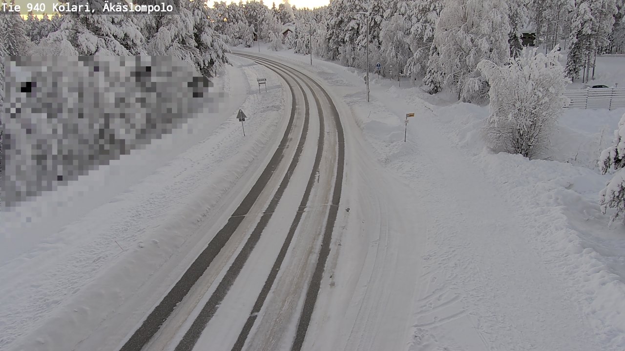 Kelikamerat Kuva Tie 940 Kolari, Äkäslompolo, Kolari, Lappi