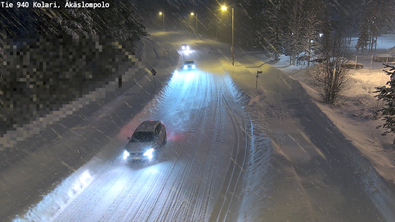 Weather Camera Image Road 940 Kolari, Äkäslompolo, Kolari, Lappi