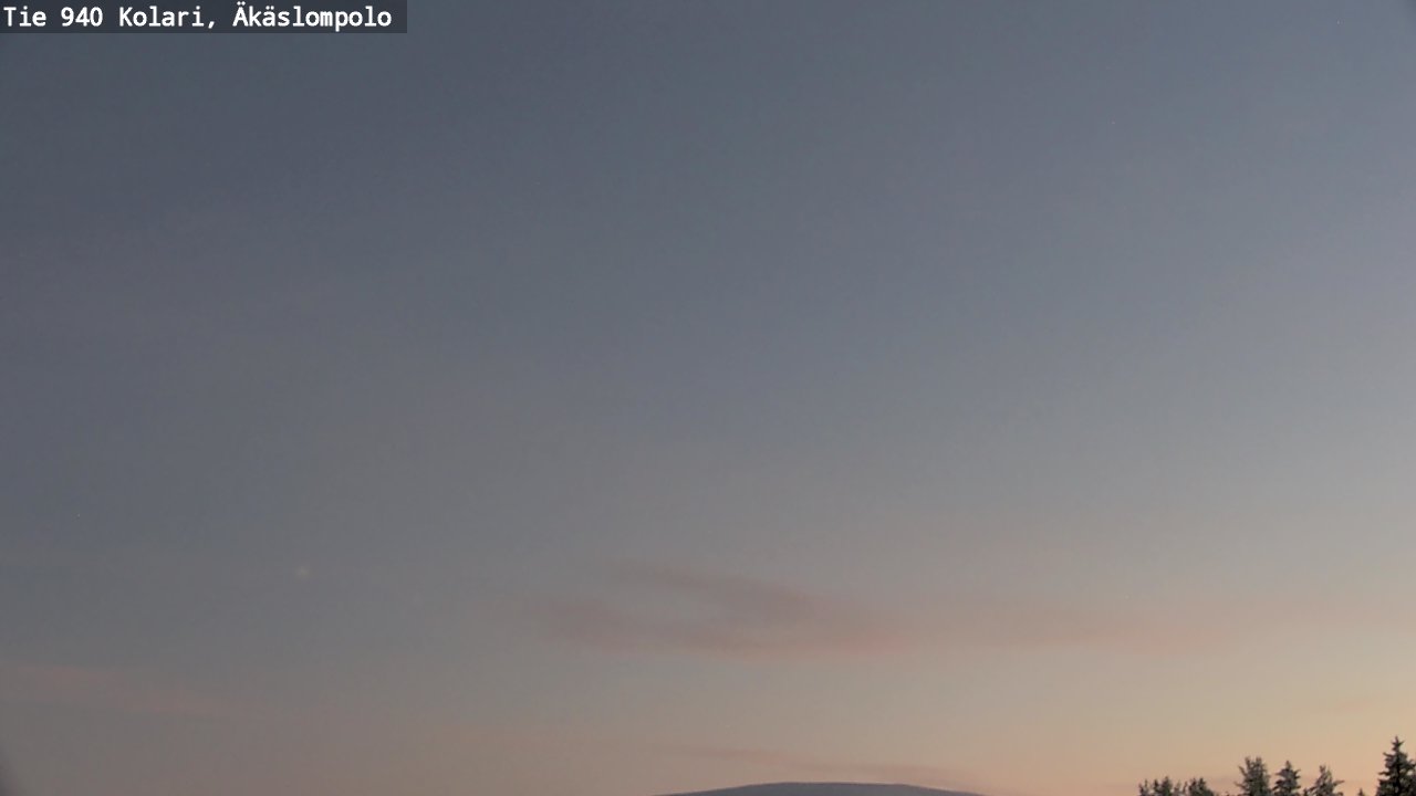 Weather Camera Image Väg 940 Kolari, Äkäslompolo, Kolari, Lappi