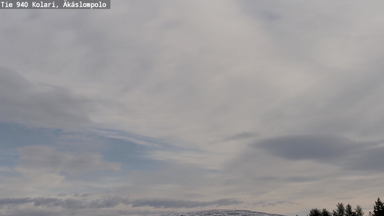 Weather Camera Image Väg 940 Kolari, Äkäslompolo, Kolari, Lappi