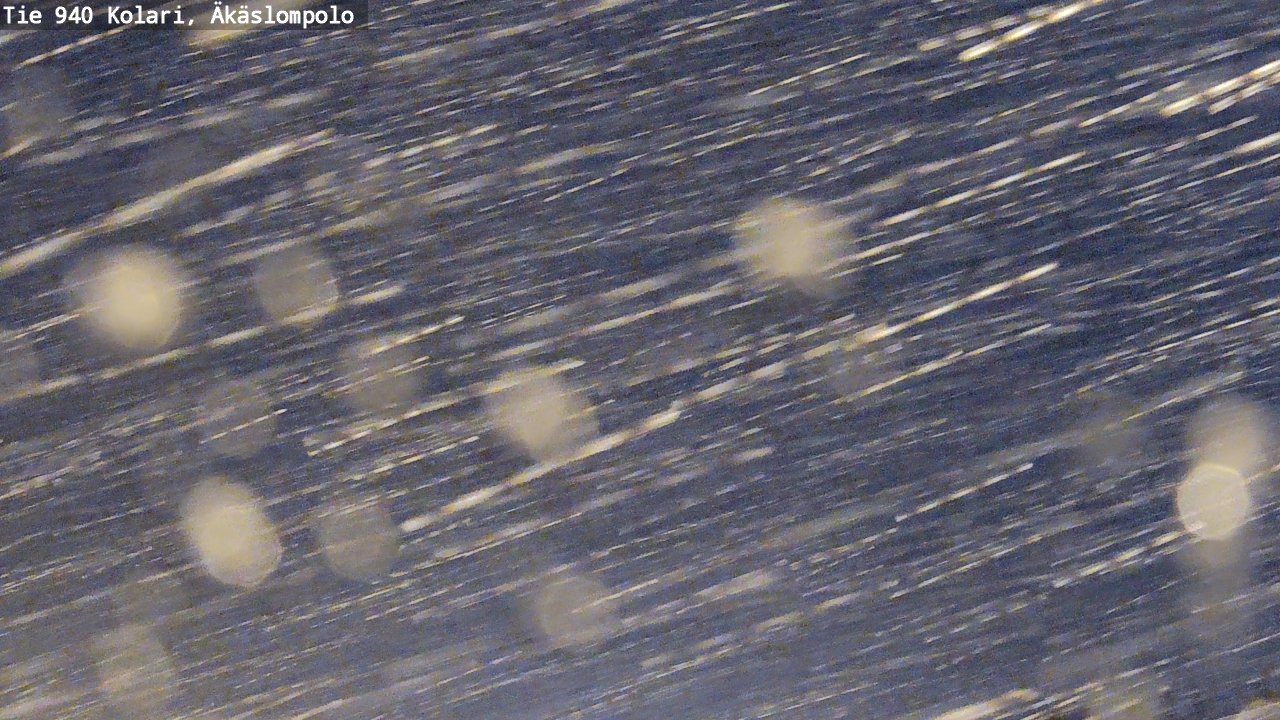 Weather Camera Image Road 940 Kolari, Äkäslompolo, Kolari, Lappi