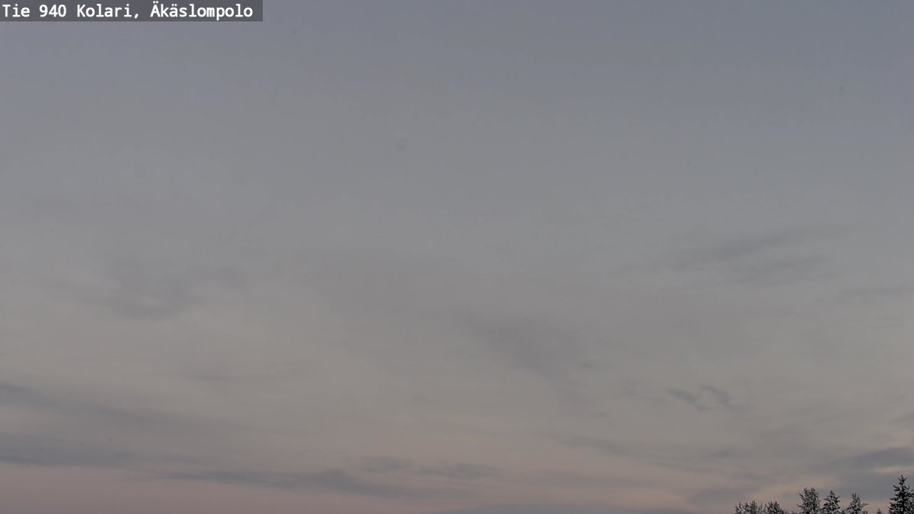 Weather Camera Image Väg 940 Kolari, Äkäslompolo, Kolari, Lappi