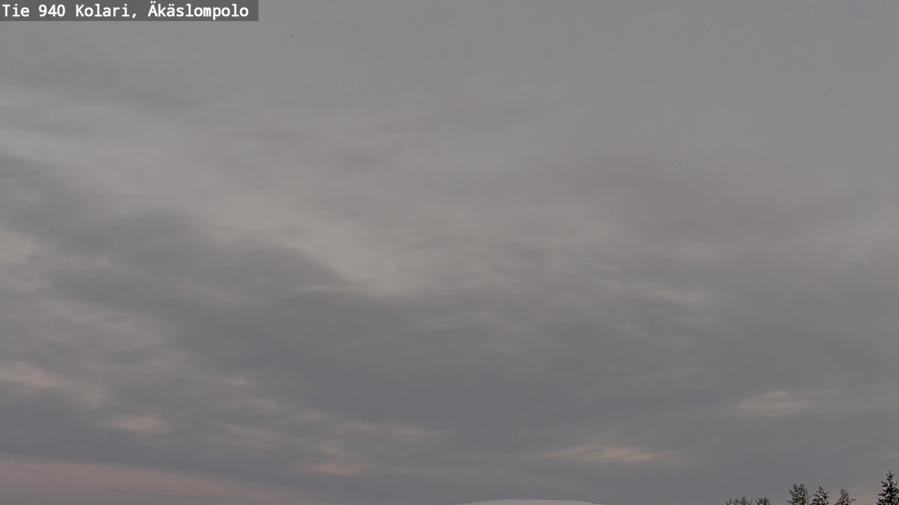 Weather Camera Image Väg 940 Kolari, Äkäslompolo, Kolari, Lappi