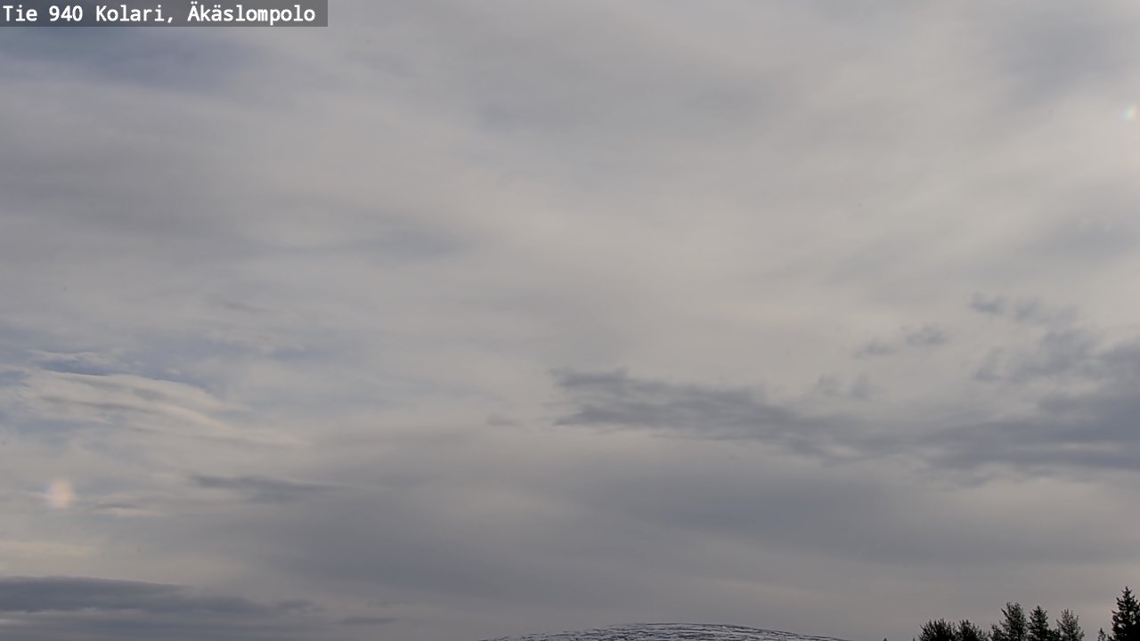 Weather Camera Image Väg 940 Kolari, Äkäslompolo, Kolari, Lappi