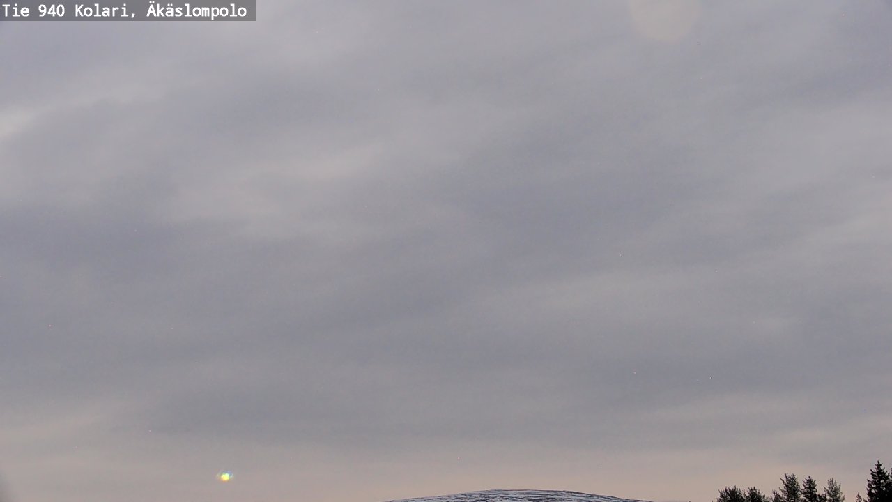 Weather Camera Image Väg 940 Kolari, Äkäslompolo, Kolari, Lappi