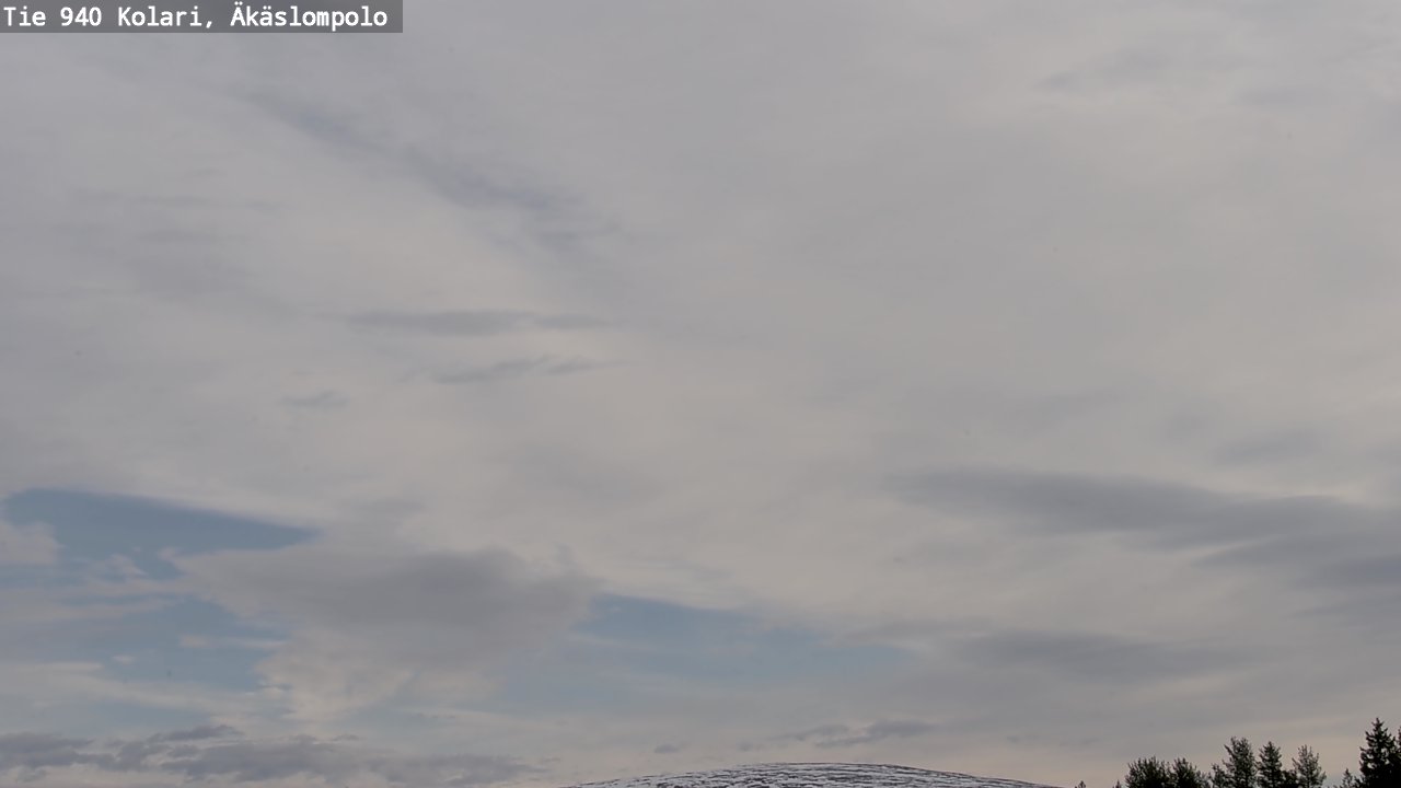 Weather Camera Image Väg 940 Kolari, Äkäslompolo, Kolari, Lappi