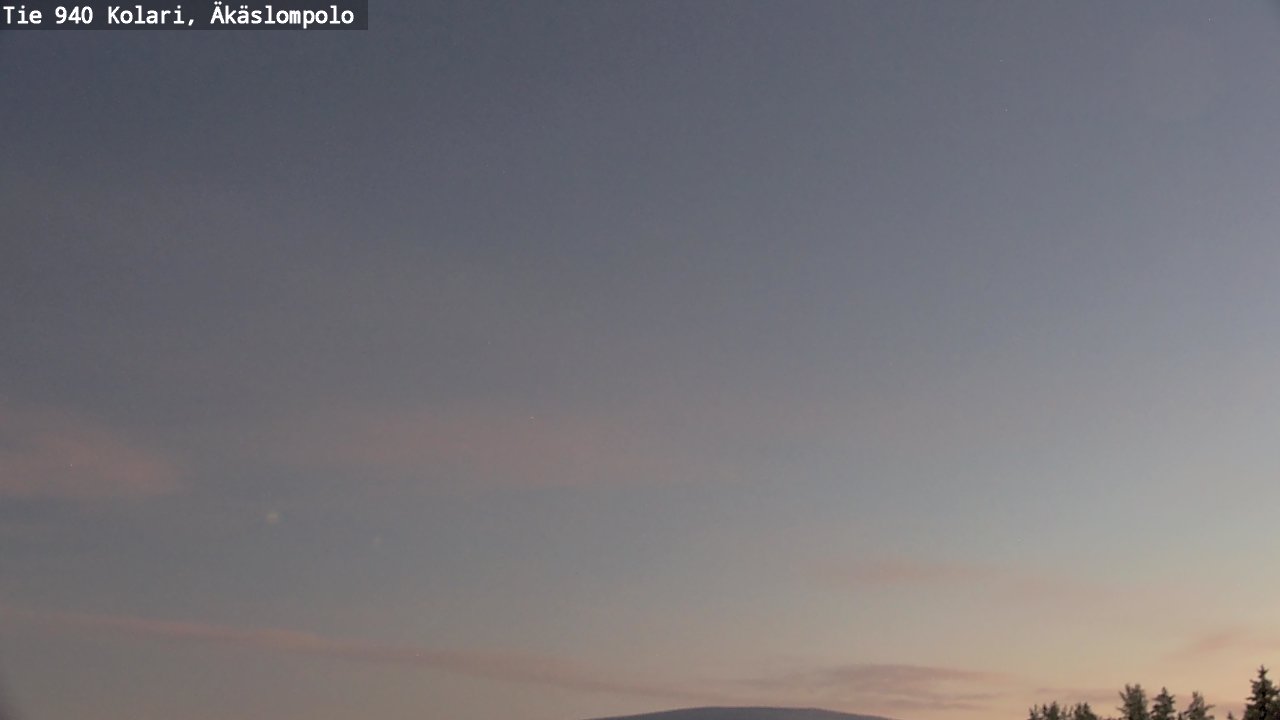 Weather Camera Image Väg 940 Kolari, Äkäslompolo, Kolari, Lappi