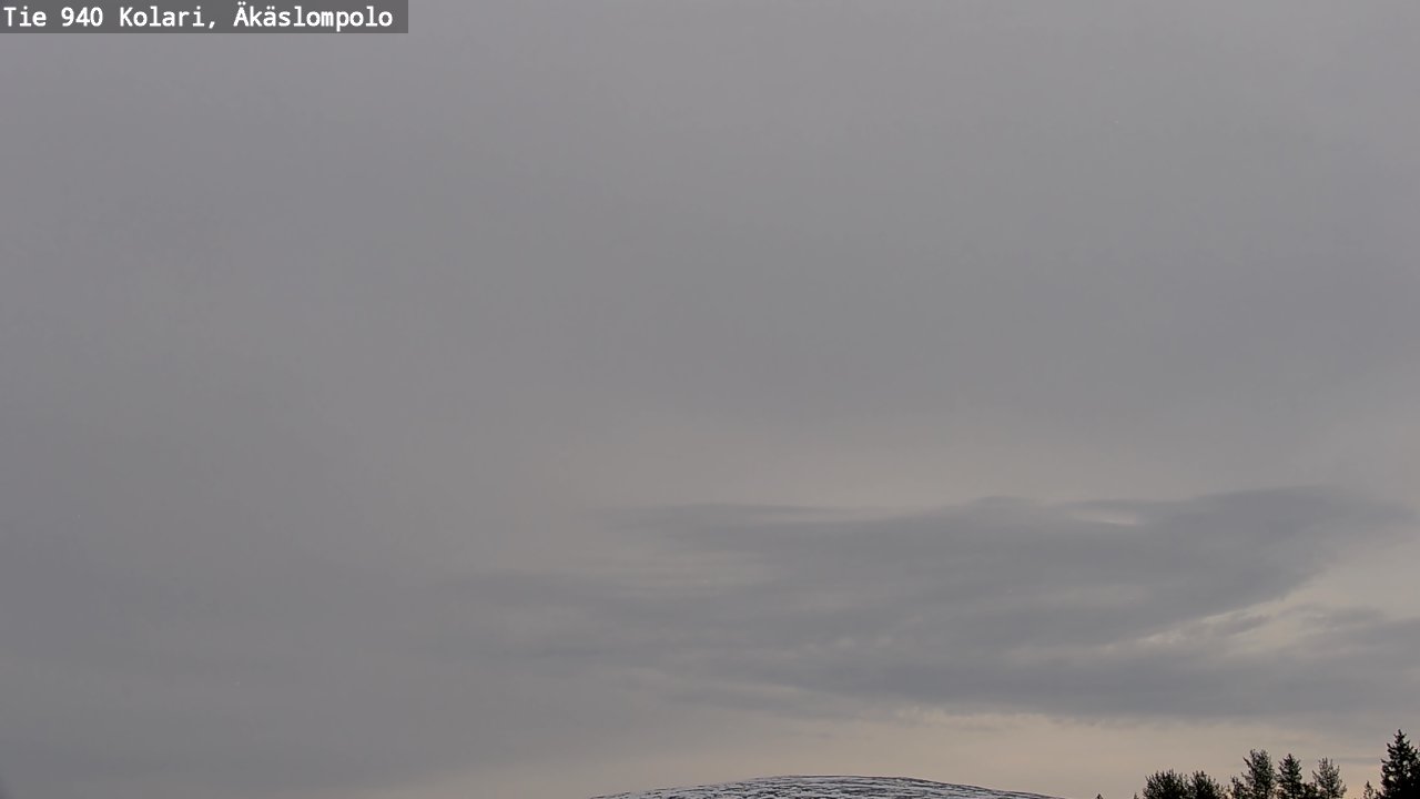 Weather Camera Image Väg 940 Kolari, Äkäslompolo, Kolari, Lappi