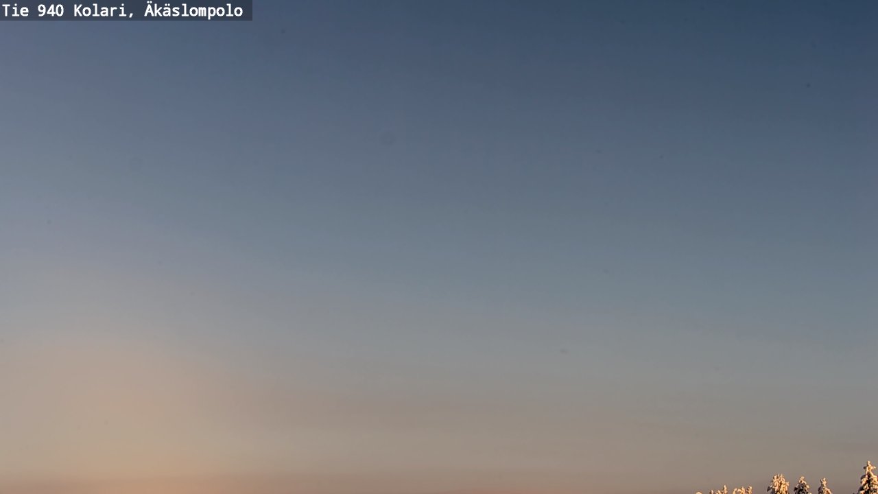 Weather Camera Image Road 940 Kolari, Äkäslompolo, Kolari, Lappi