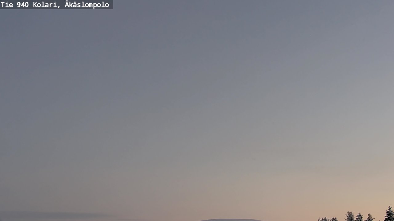 Weather Camera Image Väg 940 Kolari, Äkäslompolo, Kolari, Lappi