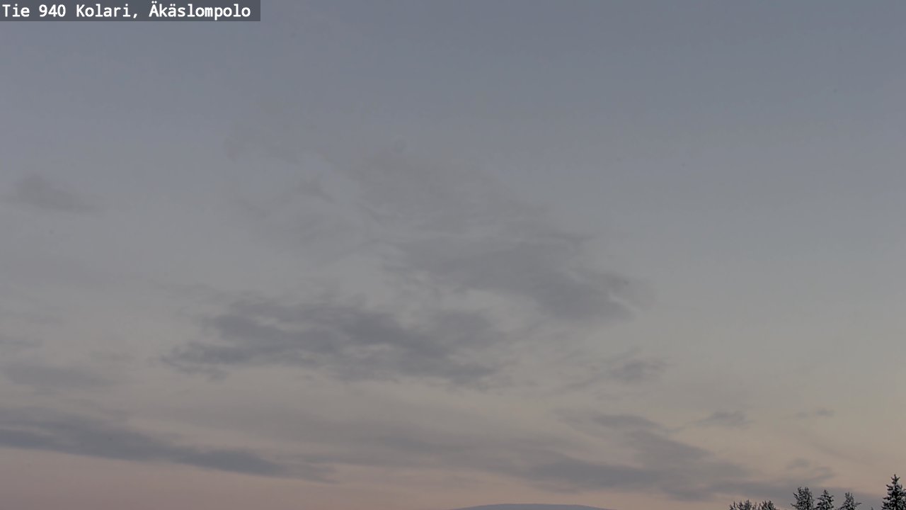 Weather Camera Image Väg 940 Kolari, Äkäslompolo, Kolari, Lappi