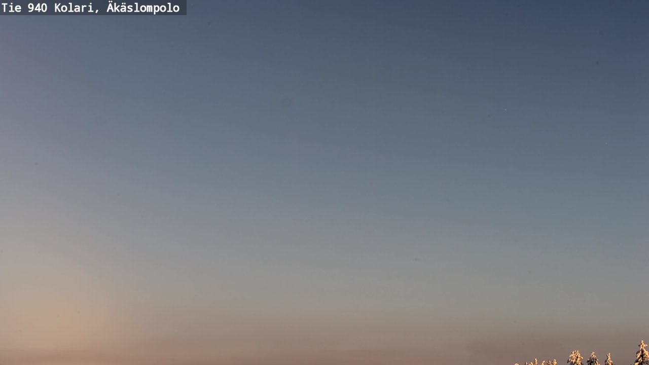 Weather Camera Image Road 940 Kolari, Äkäslompolo, Kolari, Lappi