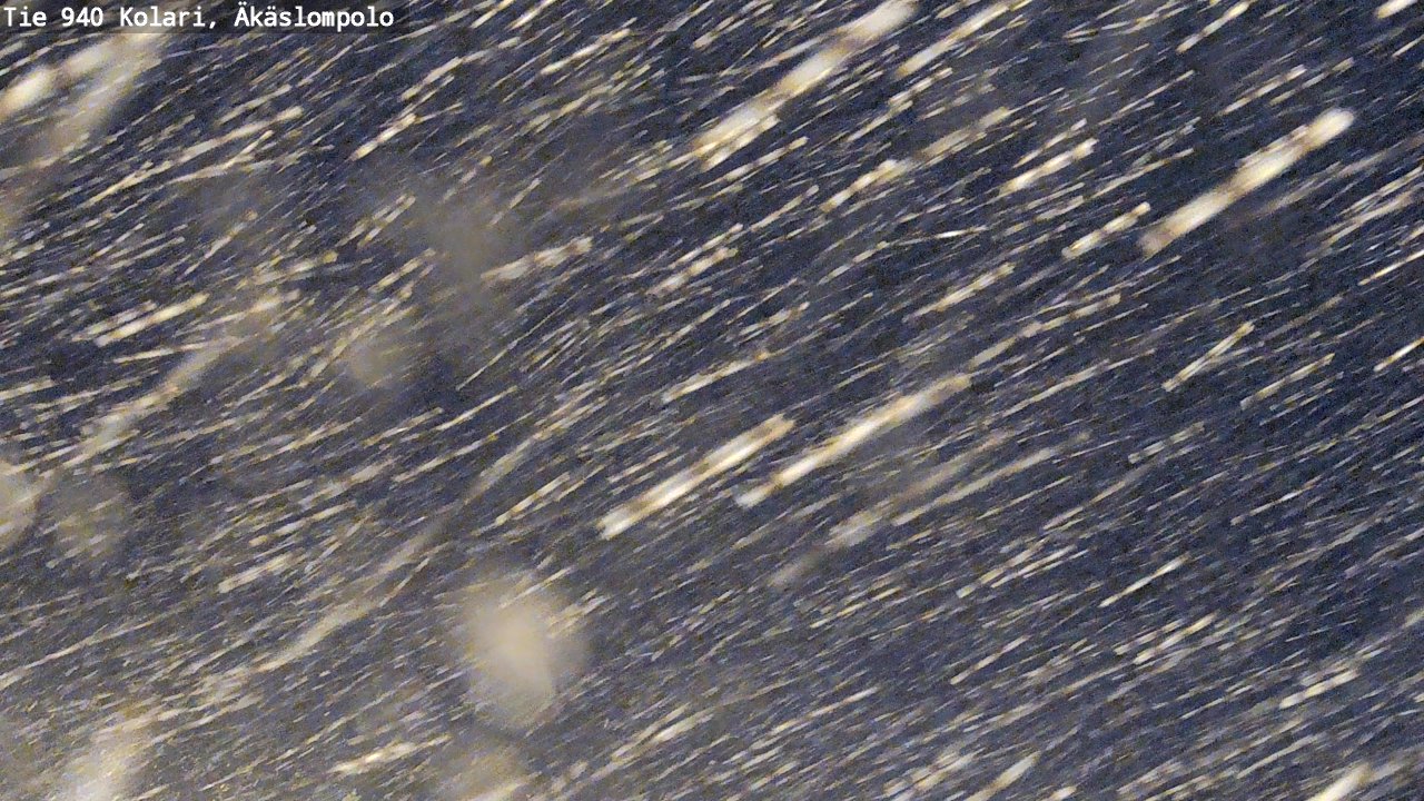 Weather Camera Image Road 940 Kolari, Äkäslompolo, Kolari, Lappi