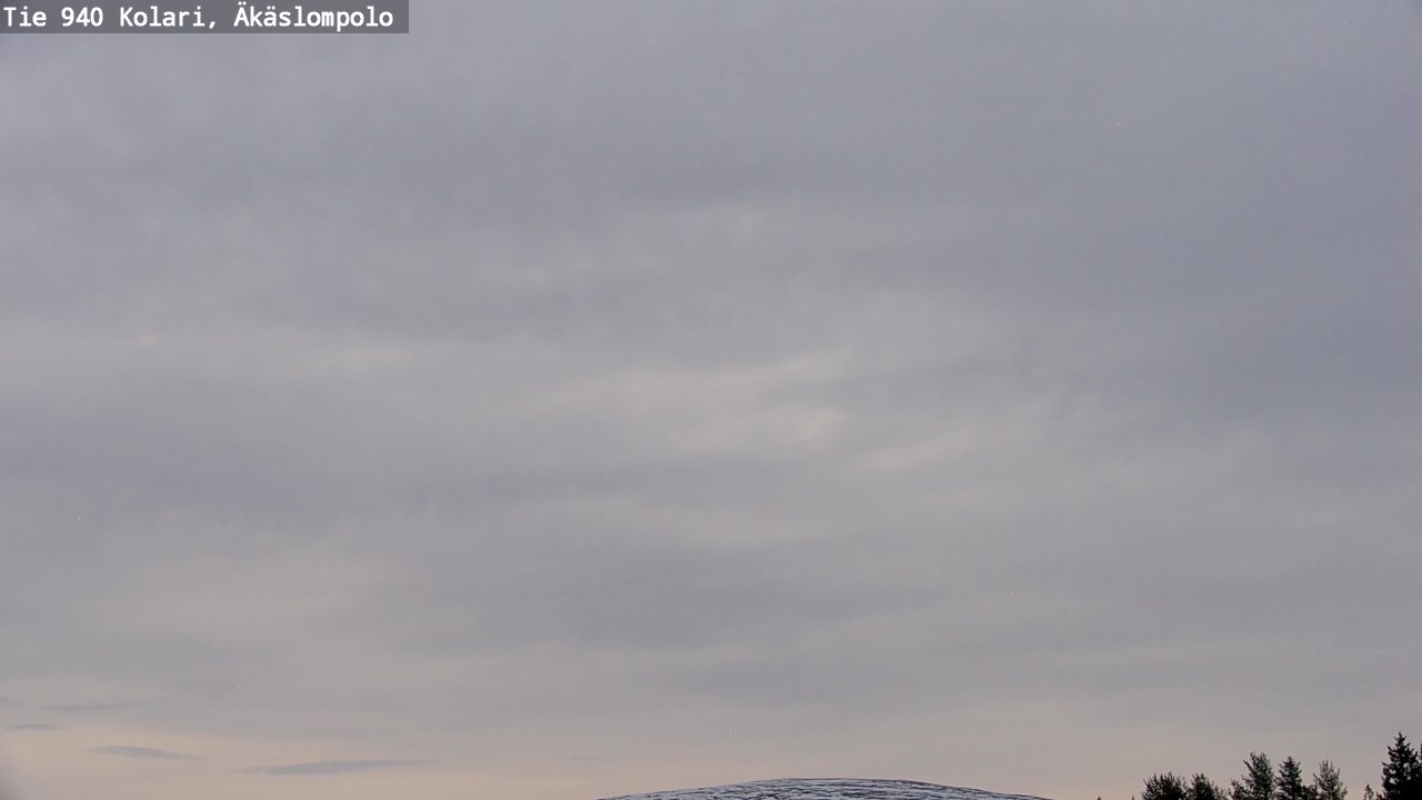 Weather Camera Image Väg 940 Kolari, Äkäslompolo, Kolari, Lappi
