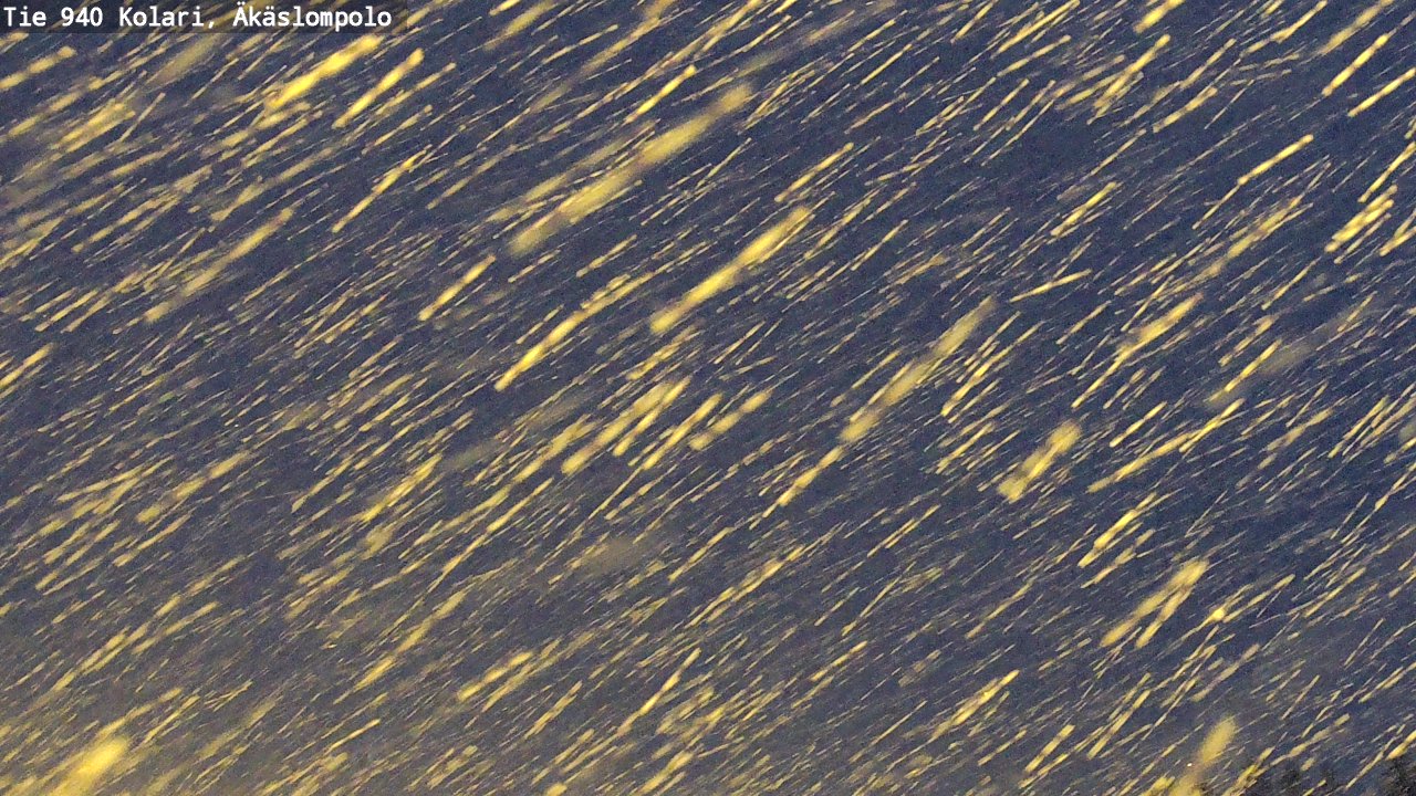 Weather Camera Image Road 940 Kolari, Äkäslompolo, Kolari, Lappi