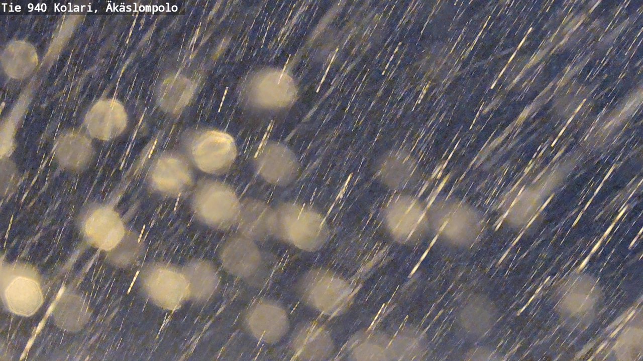 Weather Camera Image Road 940 Kolari, Äkäslompolo, Kolari, Lappi