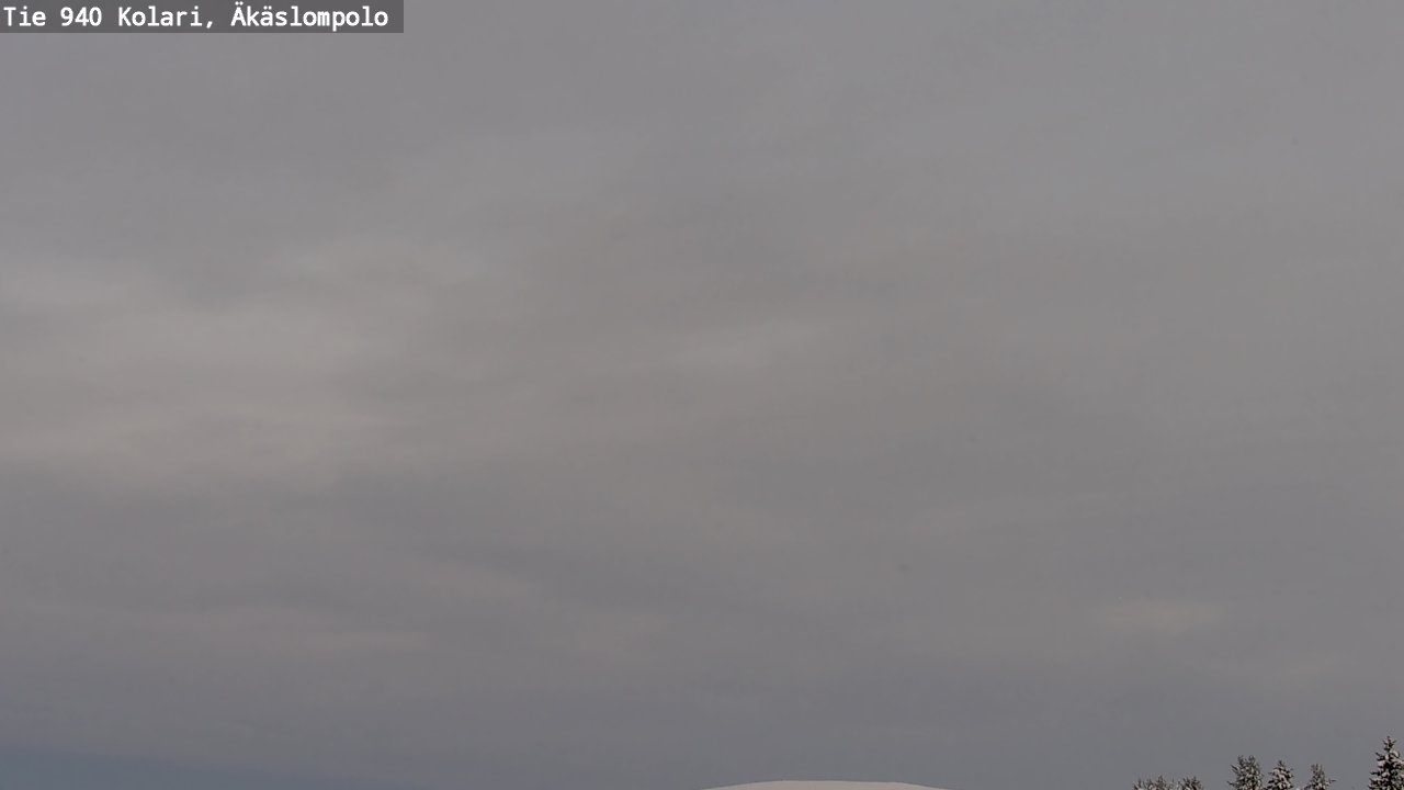 Weather Camera Image Väg 940 Kolari, Äkäslompolo, Kolari, Lappi