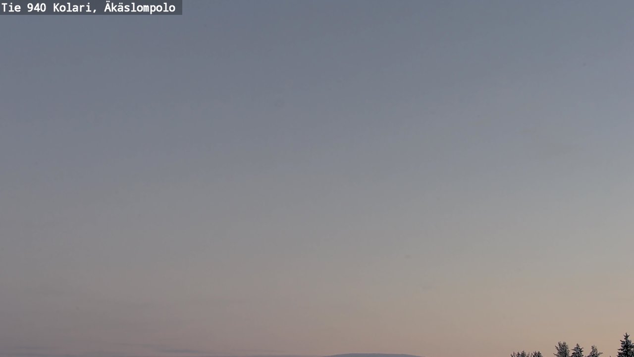 Weather Camera Image Väg 940 Kolari, Äkäslompolo, Kolari, Lappi