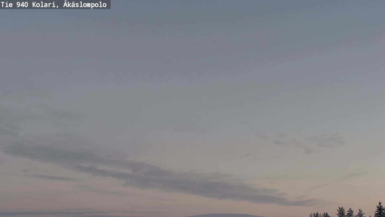 Weather Camera Image Väg 940 Kolari, Äkäslompolo, Kolari, Lappi