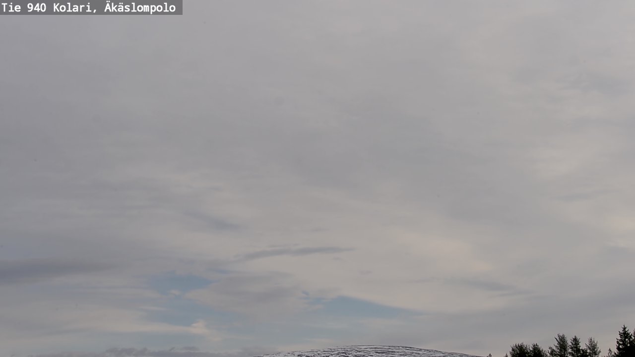 Weather Camera Image Väg 940 Kolari, Äkäslompolo, Kolari, Lappi