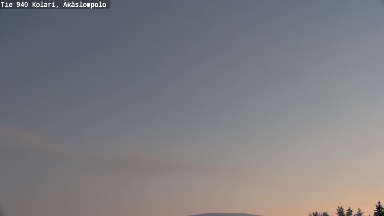 Weather Camera Image Väg 940 Kolari, Äkäslompolo, Kolari, Lappi