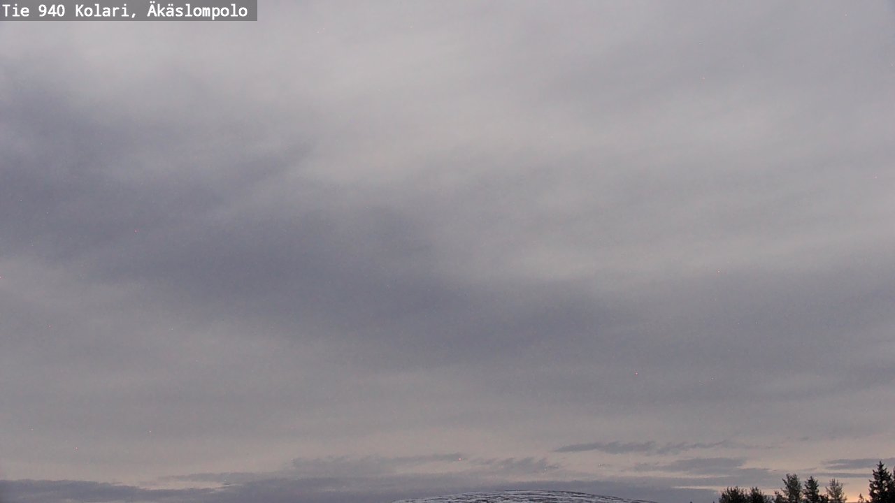 Weather Camera Image Väg 940 Kolari, Äkäslompolo, Kolari, Lappi